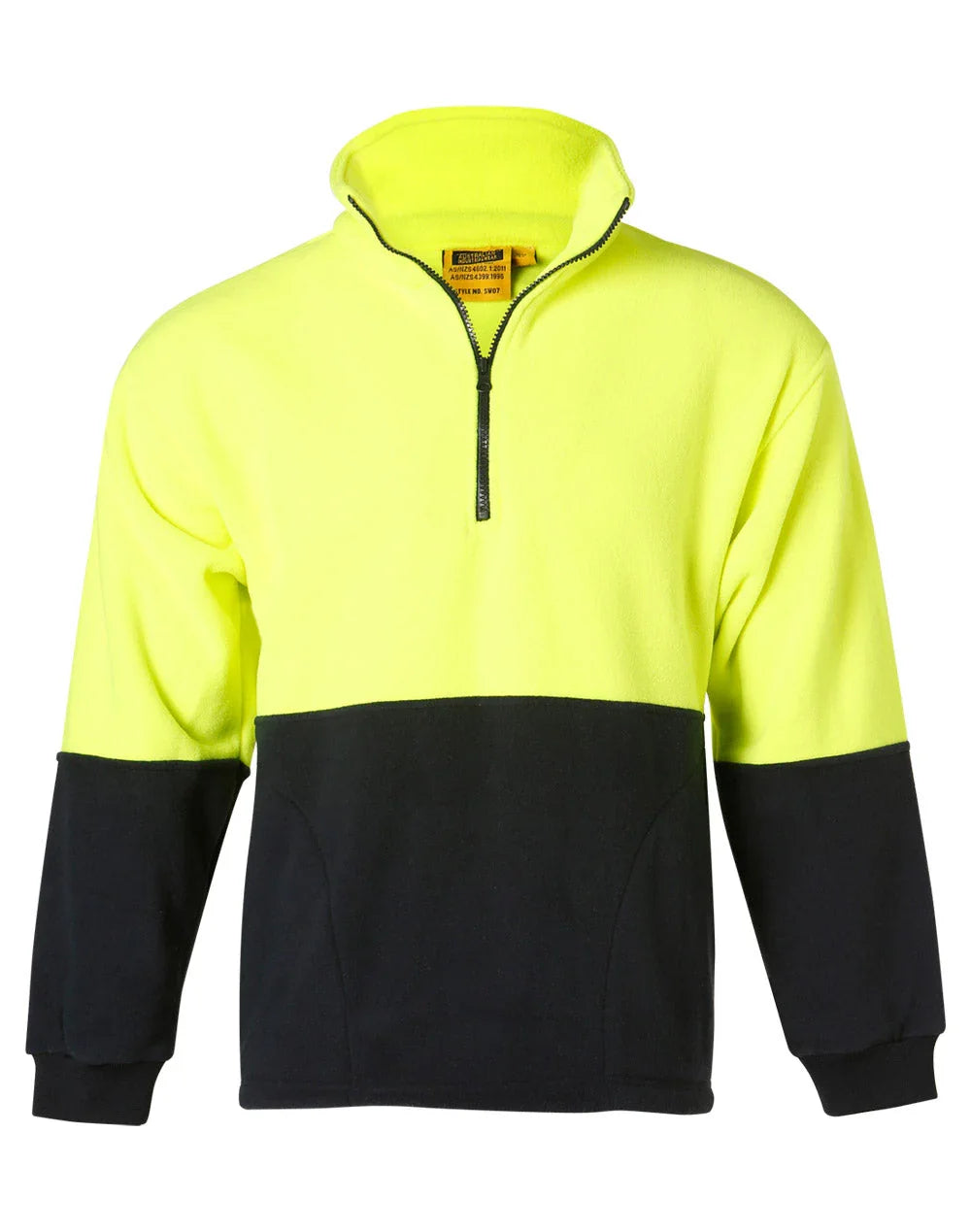 High Visibility Polar Fleece Half Zip Pullover SW07 - PrintaPromo