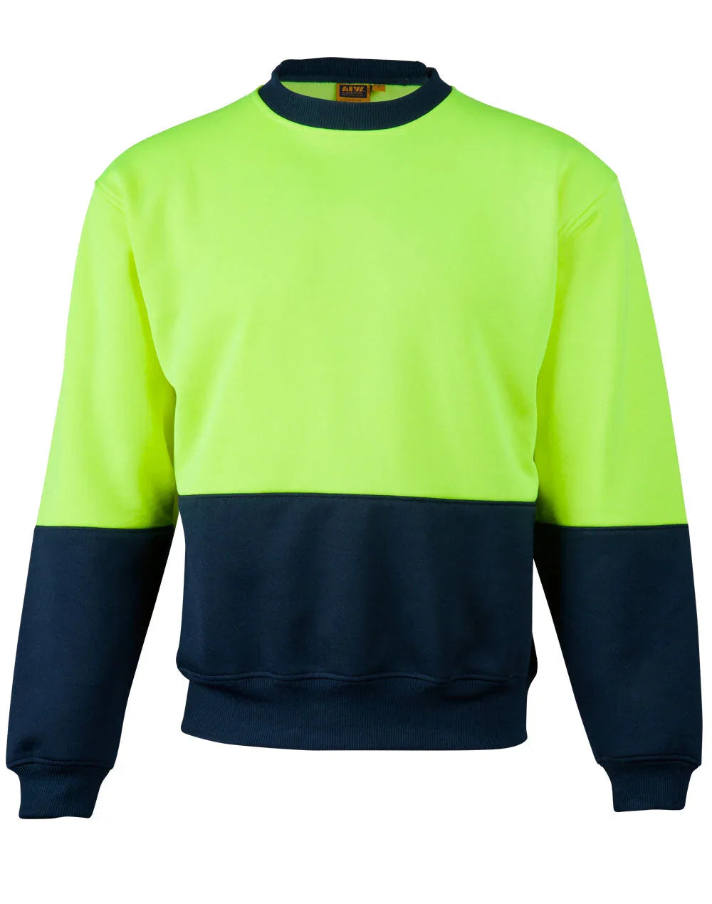 High Visibility Two Tone Crew Neck Safety Windcheater SW09 - PrintaPromo