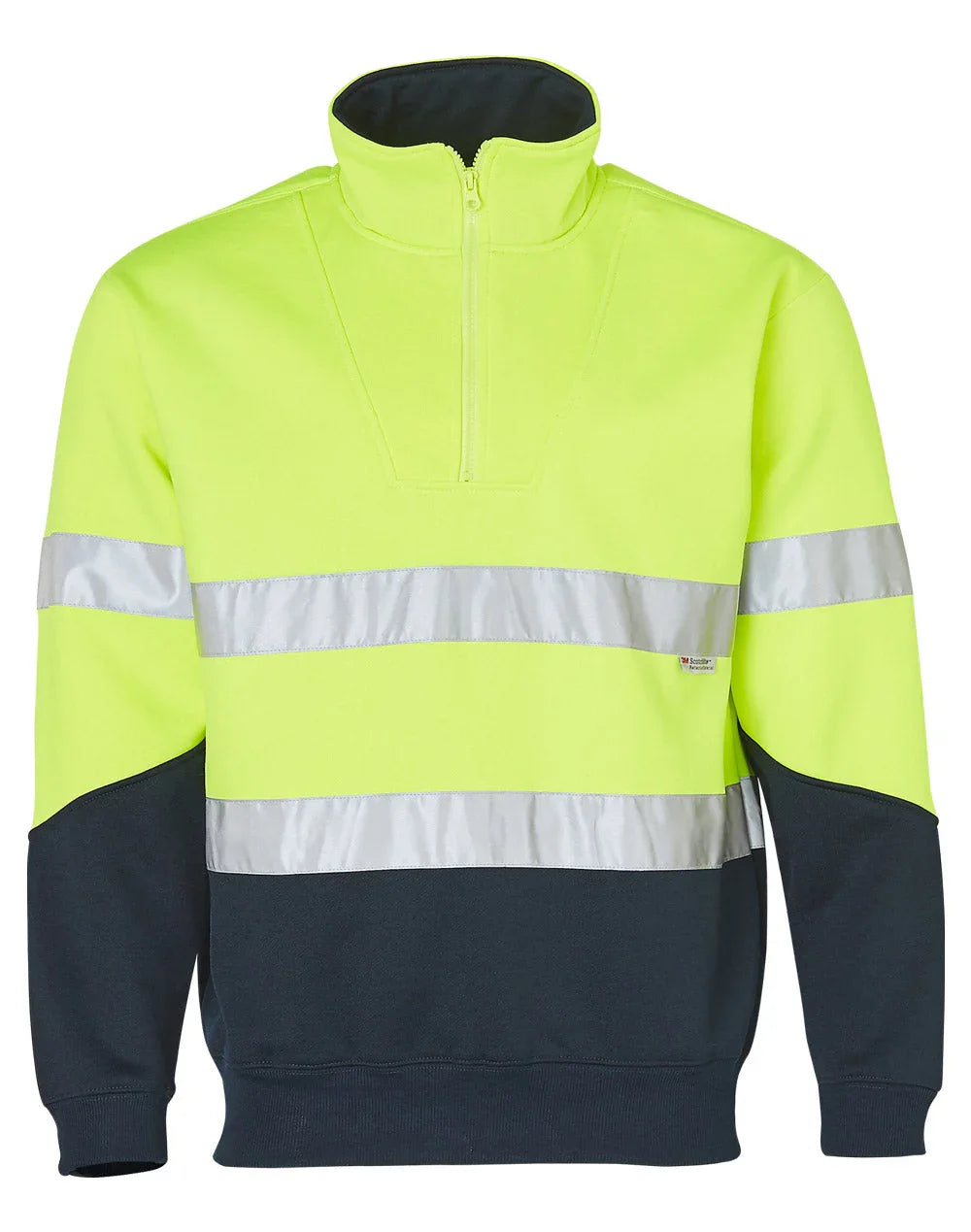 Mens High Visibility Long Sleeve Fleecy Sweat SW14 - PrintaPromo
