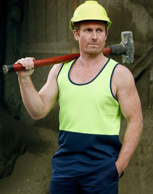 High Visibility TrueDry® Mesh Knit Safety Singlet SW15 - PrintaPromo