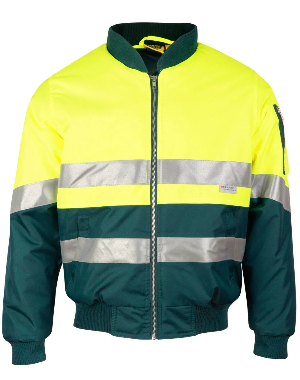 High Visibility Two Tone Flying Jacket with 3M Reflective Tapes SW16A - PrintaPromo