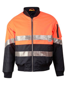 High Visibility Two Tone Flying Jacket with 3M Reflective Tapes SW16A - PrintaPromo