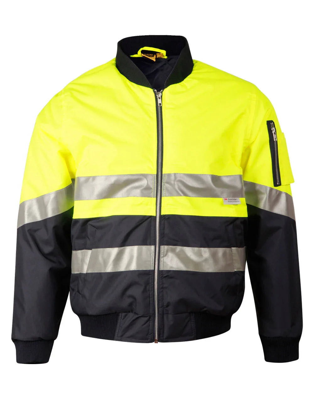 High Visibility Two Tone Flying Jacket with 3M Reflective Tapes SW16A - PrintaPromo
