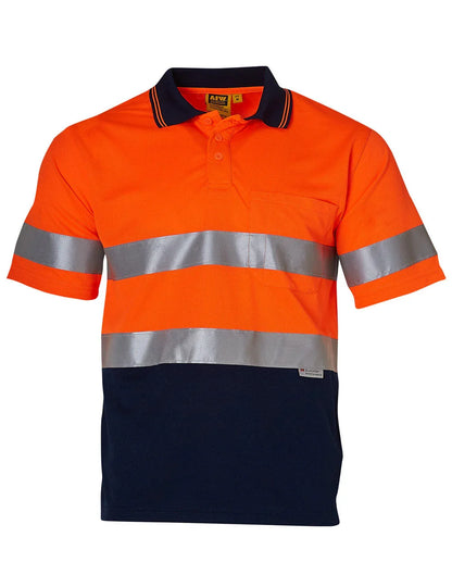 High Visibility Short Sleeve Safety Polo 3M Reflective Tapes SW17A - PrintaPromo