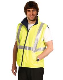 High Visibility Two Tone Vest With 3M Reflective Tapes SW19A - PrintaPromo