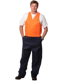 Mens Action Back Overall in Heavy Cotton Pre-shrunk Drill SW201 - PrintaPromo