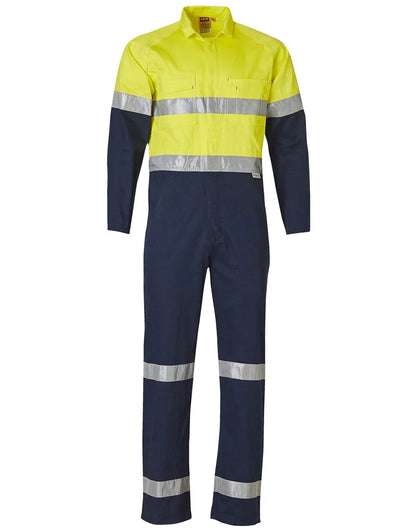 Mens Cotton Drill Coverall with 3M Scotchlite Reflective Tapes SW207 - PrintaPromo