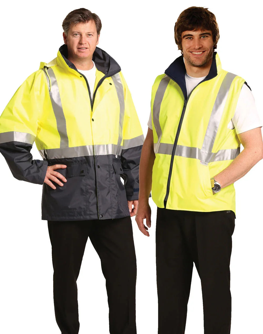 Hi-Vis Three in One Safety Jacket with 3M Tapes SW20A - PrintaPromo