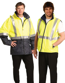 Hi-Vis Three in One Safety Jacket with 3M Tapes SW20A - PrintaPromo