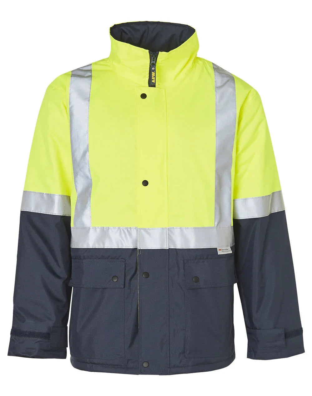 High Visibility Two Tone Jacket with Quilt Lining and 3M Tapes SW28A - PrintaPromo