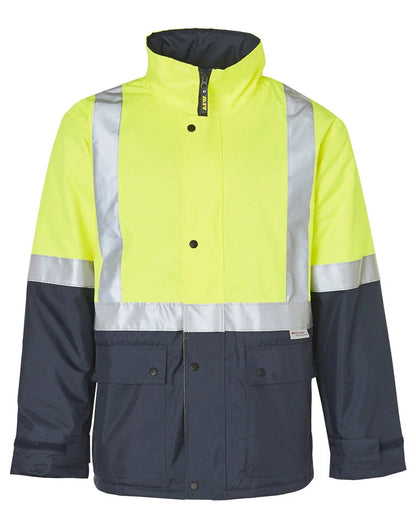 High Visibility Two Tone Jacket with Quilt Lining and 3M Tapes SW28A - PrintaPromo