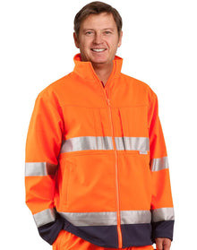 High Visibility Two Tone Softshell Jacket with 3M Reflective Tapes SW29 - PrintaPromo