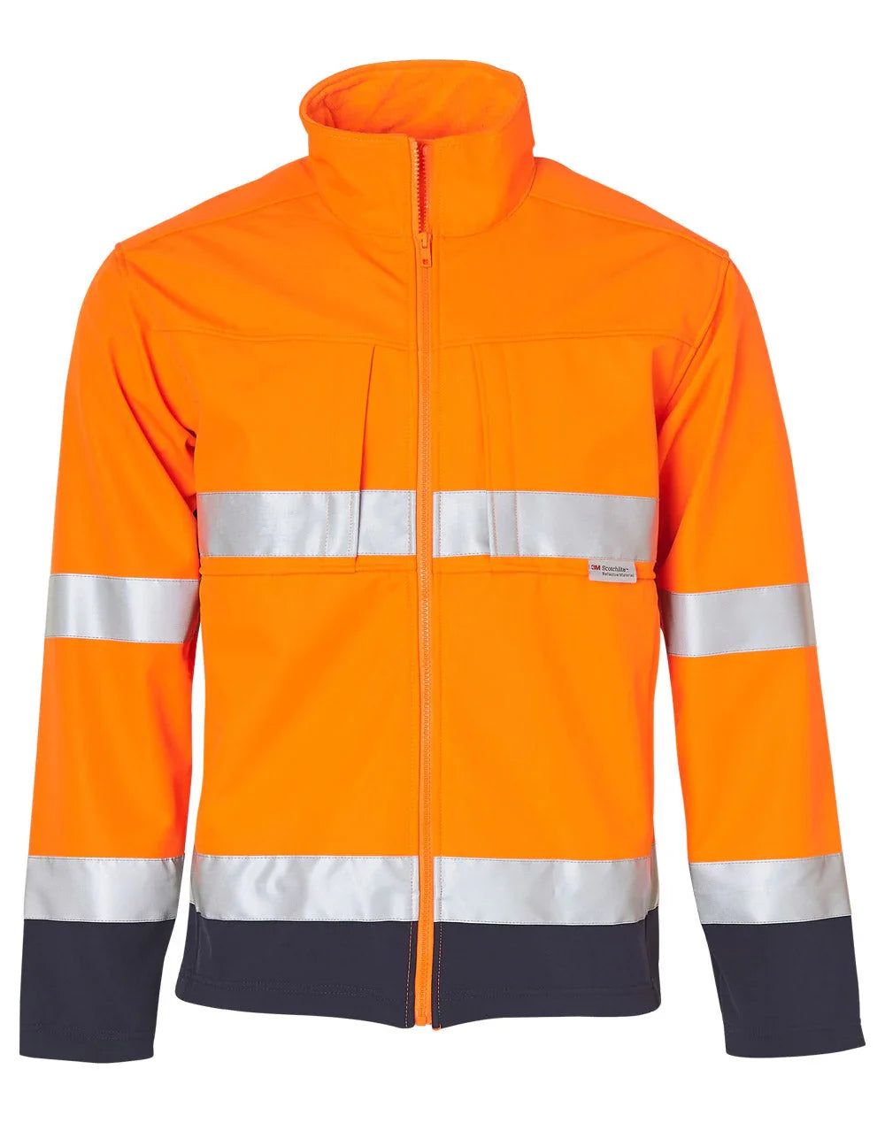 High Visibility Two Tone Softshell Jacket with 3M Reflective Tapes SW29 - PrintaPromo