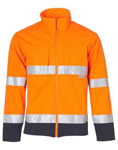 High Visibility Two Tone Softshell Jacket with 3M Reflective Tapes SW29 - PrintaPromo