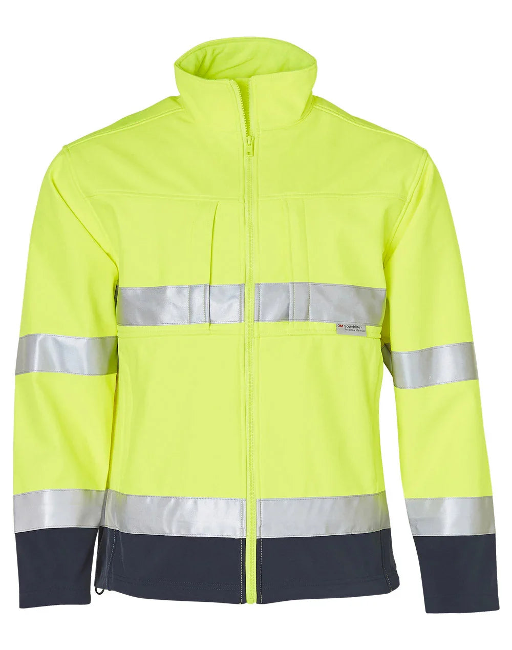 High Visibility Two Tone Softshell Jacket with 3M Reflective Tapes SW29 - PrintaPromo