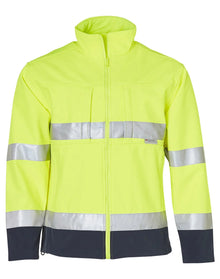 High Visibility Two Tone Softshell Jacket with 3M Reflective Tapes SW29 - PrintaPromo