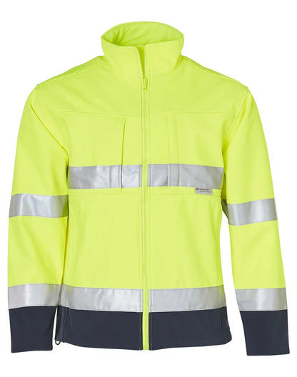 High Visibility Two Tone Softshell Jacket with 3M Reflective Tapes SW29 - PrintaPromo