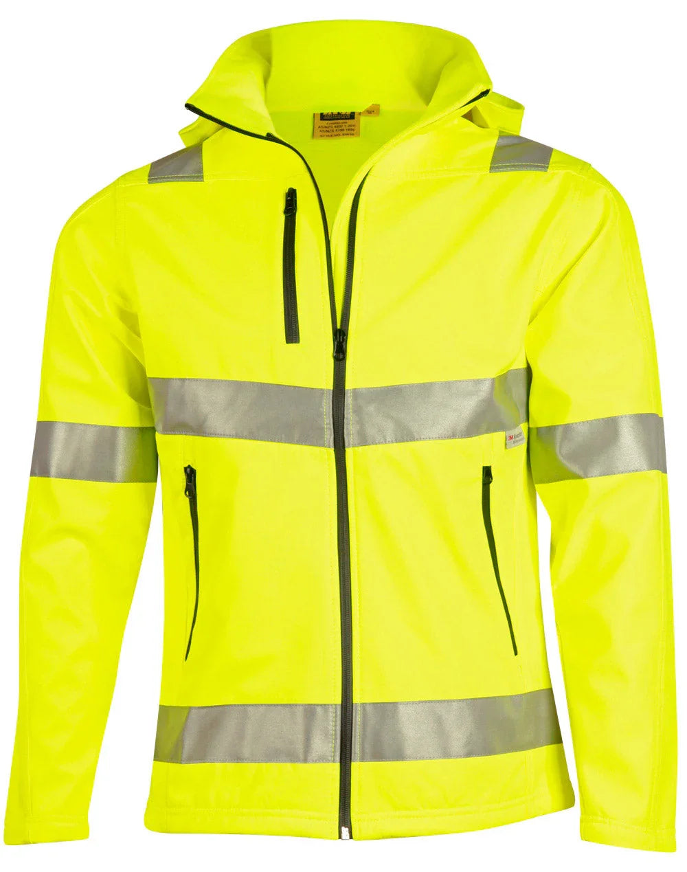 Adults’ HiVis Heavy Duty Softshell Jacket with 3M Tapes SW30 - PrintaPromo