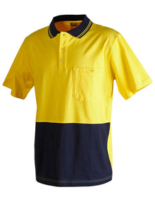 Mens 100% Cotton Jersey Safety Polo SW35 - PrintaPromo