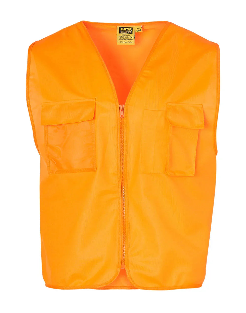 High Visibility Safety Vest with chest pockets SW41 - PrintaPromo
