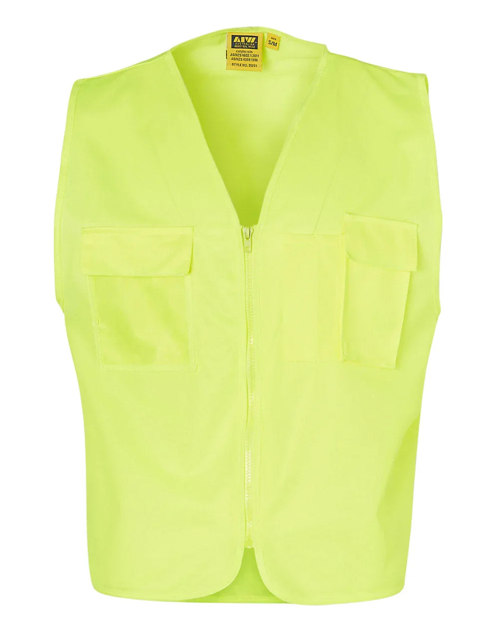 High Visibility Safety Vest with chest pockets SW41 - PrintaPromo