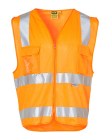High Visibility Safety Vest with chest pockets and 3M Tapes SW42 - PrintaPromo