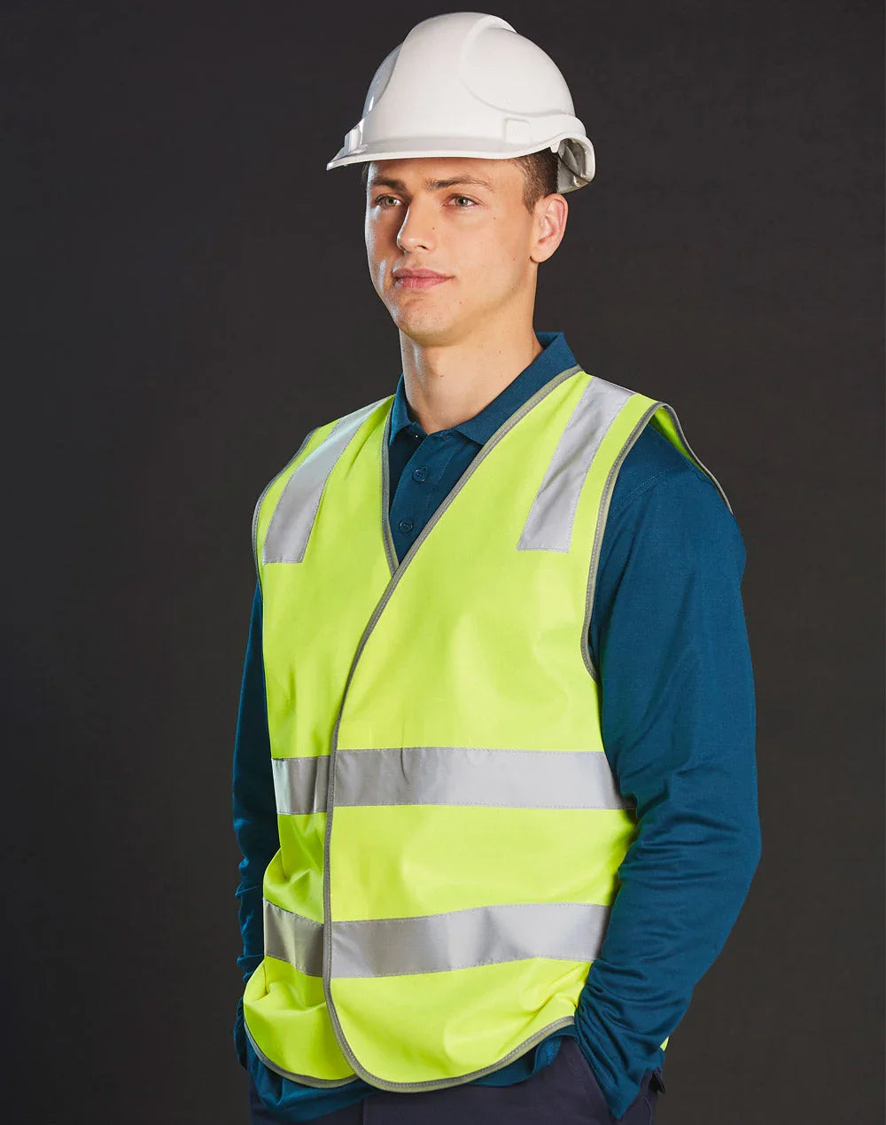 Safety Vest with Shoulder Tapes SW43 - PrintaPromo