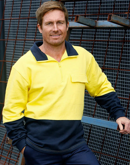 Hi-Vis Two Tone Cotton Fleecy Sweat SW47 - PrintaPromo