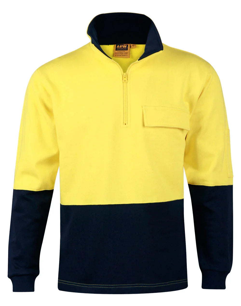 Hi-Vis Two Tone Cotton Fleecy Sweat SW47 - PrintaPromo