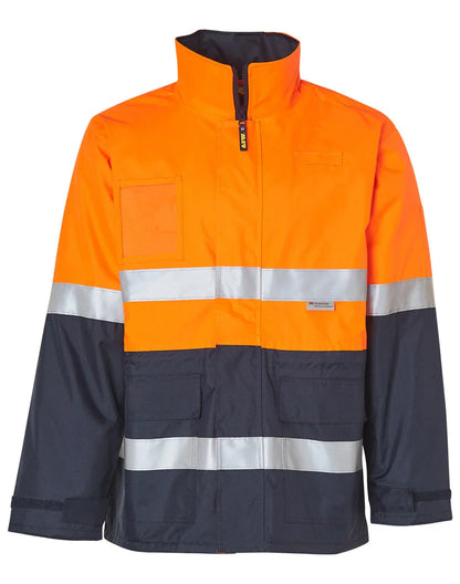Hi-Vis Long Line Safety Jacket With Polar Fleece Lining and 3M Reflective Tapes SW50 - PrintaPromo