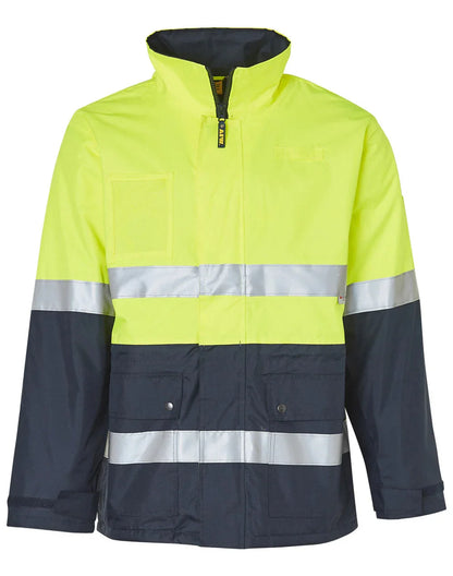 Hi-Vis Long Line Safety Jacket With Polar Fleece Lining and 3M Reflective Tapes SW50 - PrintaPromo