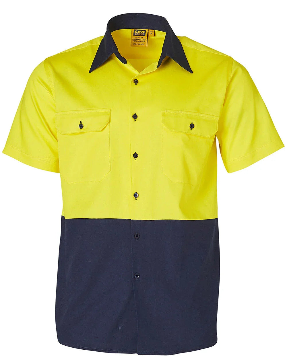 High Visibility Short Sleeve Work Shirt SW53 - PrintaPromo