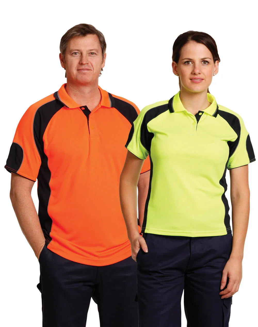 Mens CoolDry® Safety Polo with Underarms mesh SW61 - PrintaPromo