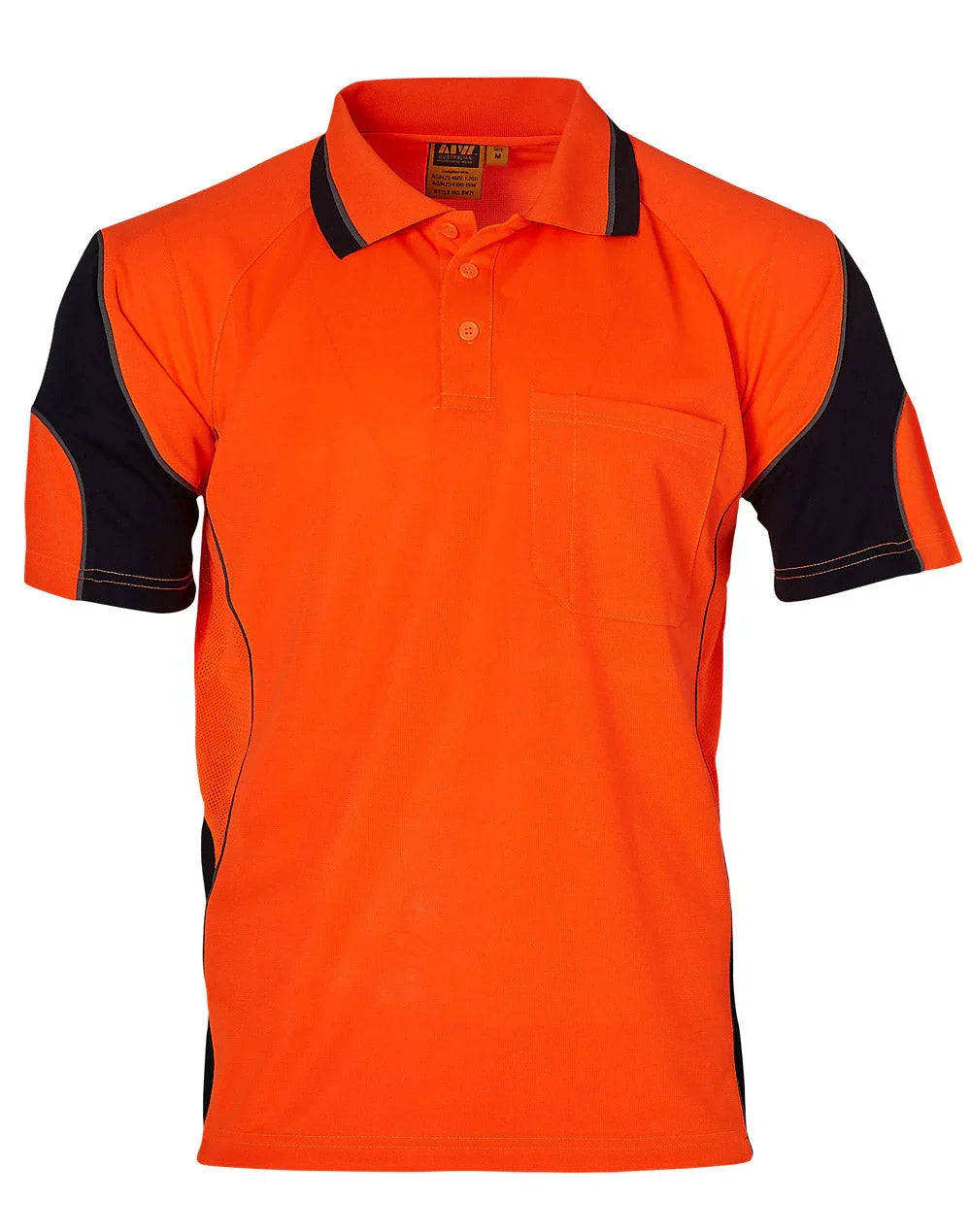 Unisex CoolDry® Hi-Vis Mini Waffle Safety Polo SW71 - PrintaPromo