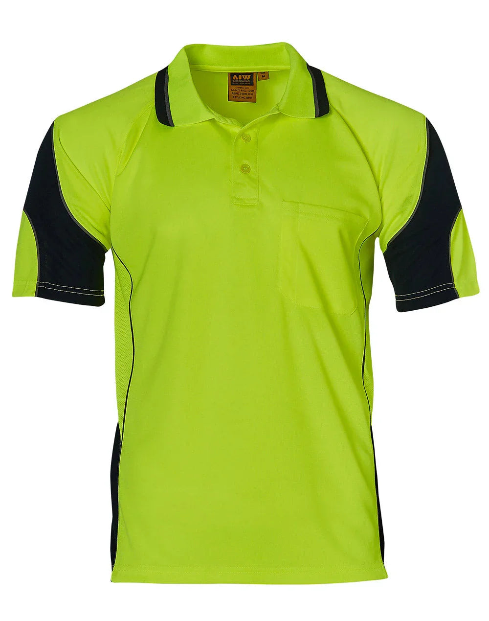 Unisex CoolDry® Hi-Vis Mini Waffle Safety Polo SW71 - PrintaPromo