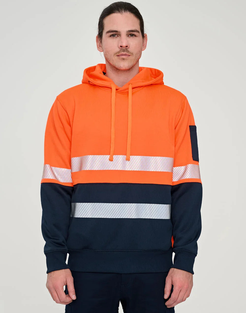 Hi-Vis Two Tone Safety Hoodie with Segmented Tapes - PrintaPromo