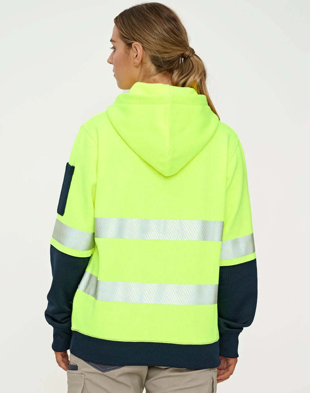 Hi-Vis Two Tone Safety Hoodie with Segmented Tapes - PrintaPromo