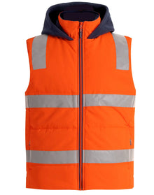 Unisex Hi Vis Hooded Puffer Vest - PrintaPromo