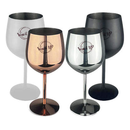 Bella Stainless Steel Wine Glass - PrintaPromo