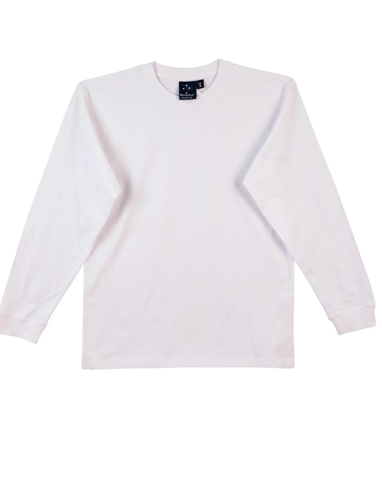 Mens 100% Cotton Crew Neck Long Sleeve Tee TS02 - PrintaPromo