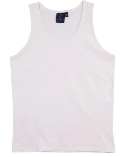 Mens 100% Cotton Singlet 100% TS18 - PrintaPromo