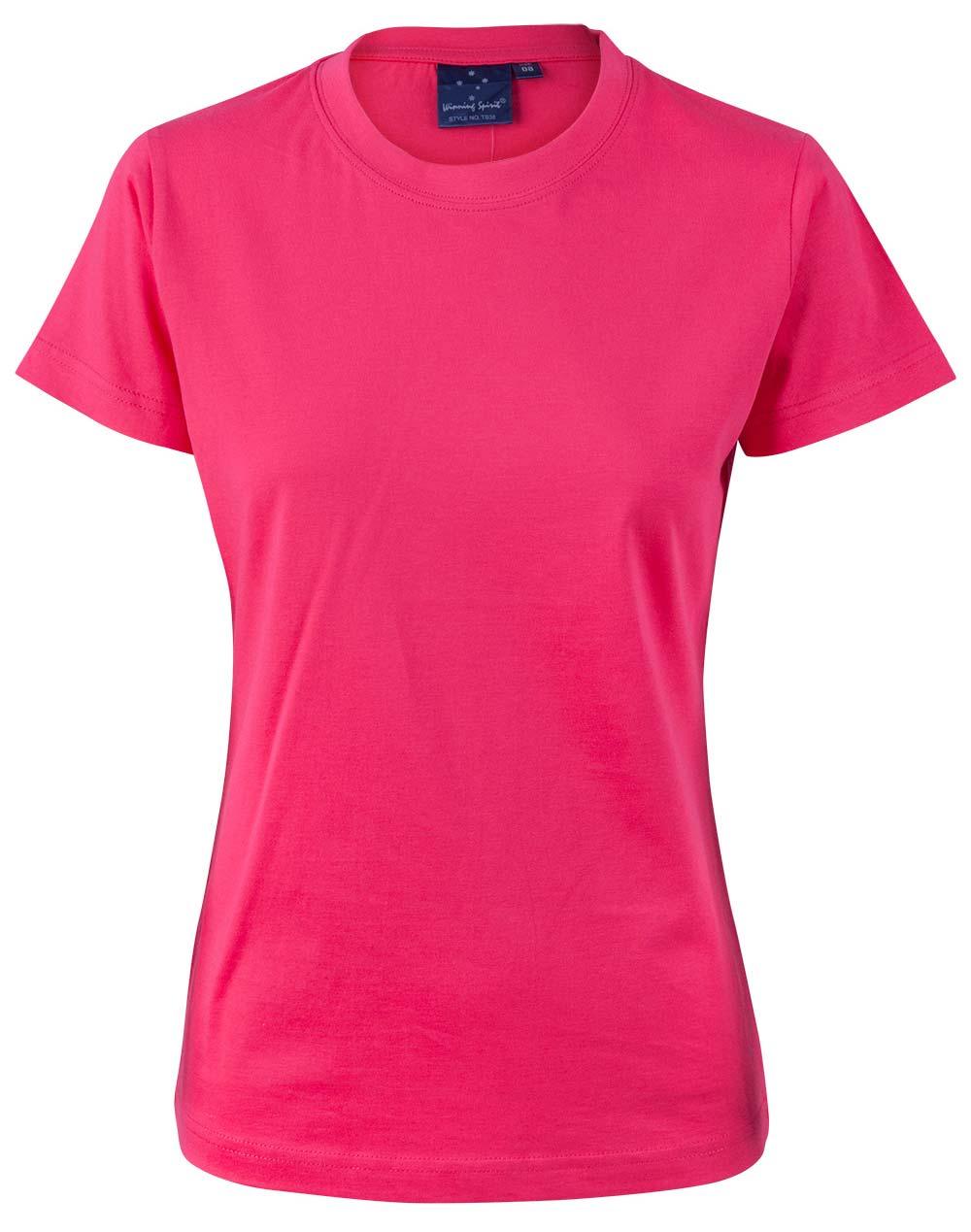 Ladies 100% Cotton Semi Fitted Tee Shirt TS38 - PrintaPromo