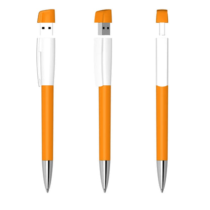 USB Pen 16GB Metal Tip Euro Pen - PrintaPromo