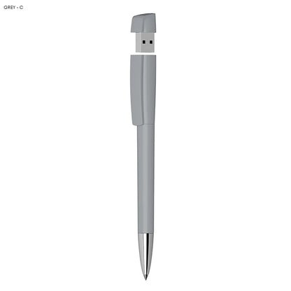 USB Pen 16GB Metal Tip Euro Pen - PrintaPromo