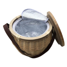 Scotch Wicker Picnic Cooler Basket Round - PrintaPromo