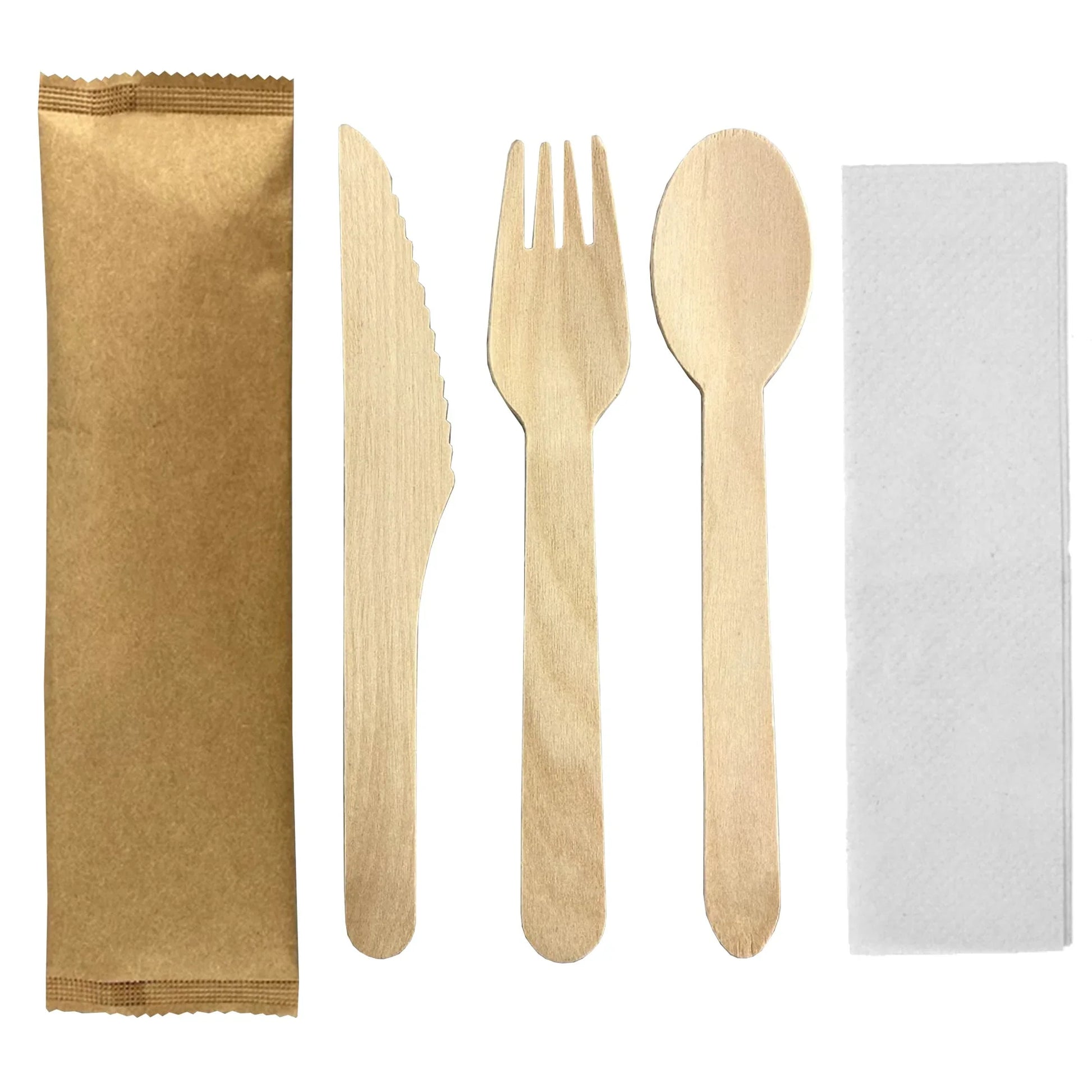 4pcs Wooden Cutlery Set - PrintaPromo