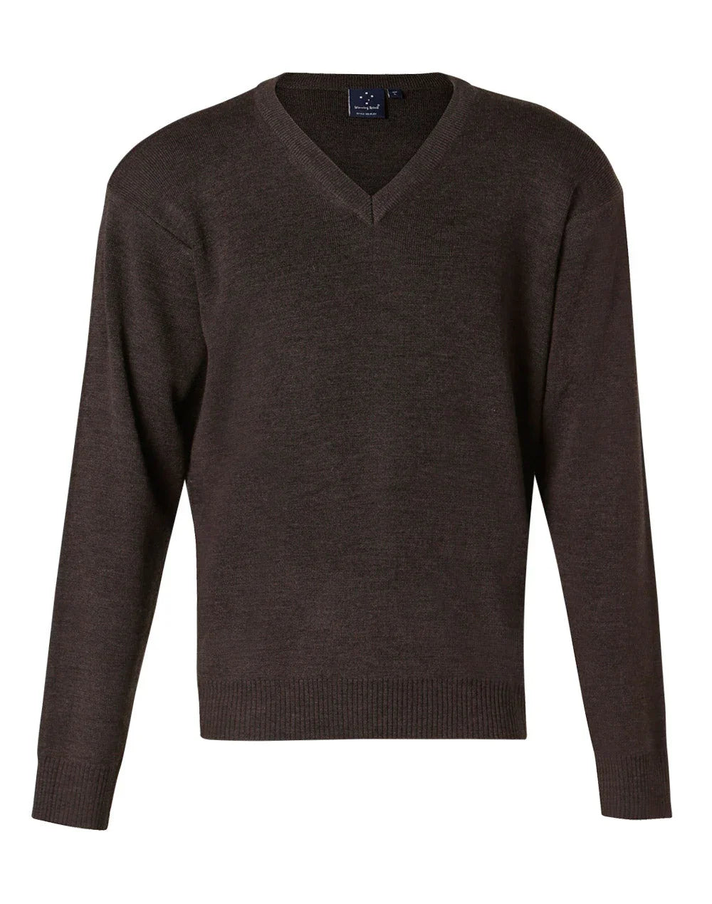 V-Neck Wool/Acrylic Knit Long Sleeves Jumper WJ01 - PrintaPromo