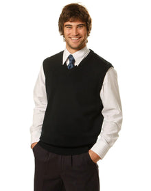 V-Neck Wool/Acrylic Knit Vest WJ02 - PrintaPromo