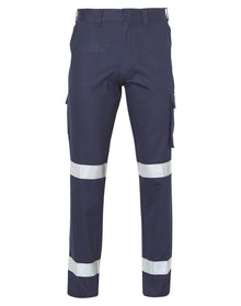 Mens Heavy Cotton Pre-Shrunk Drill Pants Longer Leg Size with 3M Scotchlite Reflective Tapes WP13HV - PrintaPromo