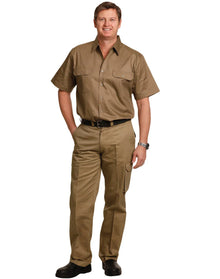Mens Heavy Cotton Pre-shrunk Drill Pants Stout Size WP08 - PrintaPromo